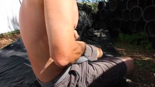 Sunny Outdoor Wank POV