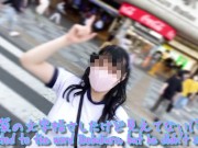 I went running in Ikebukuro with no bra, big tits gym clothes and bloomers and wearing a toy. 9/16