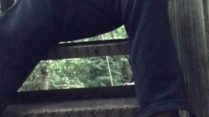 masturbation on the stairs