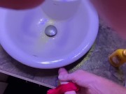 Roommate left her sexy panties in bathroom pov solo ginger construction worker