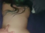Waking Up Goth GF With Balls In Her Mouth 12/16