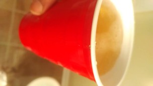 Red solo full of recycled piss.. want a taste?