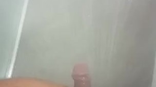 Hot water feels good on uncut dick