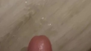 Big cum shot on floor