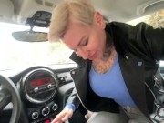 Als notgeile Tramperin mit genommen und mit Happy End bedankt !! 15/16