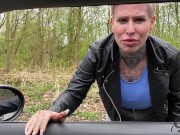 Als notgeile Tramperin mit genommen und mit Happy End bedankt !! 3/16