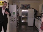 Bdsm teen gets double penetrated 1/16