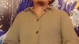 Pinoy jacking off wearing nothing but a moss jacket PART 2 (with CUMMING PART)