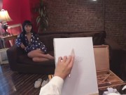 【無】まりかをモデルに絵をカキたい ～画家とまりかのプライベートセックス～ まりか パート1 11/16