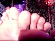 Beg to stroke to My dirty Ebony soles 12/16