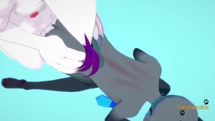 Anima Crossing Digimon - Raymon is fucked by Gatomon