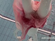 Sexiest clothed babe Katya Okuneva in the swimming pool in Russia 12/16