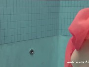 Sexiest clothed babe Katya Okuneva in the swimming pool in Russia 15/16