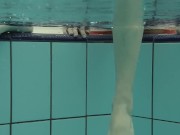 Sexiest clothed babe Katya Okuneva in the swimming pool in Russia 2/16