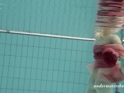 Sexiest clothed babe Katya Okuneva in the swimming pool in Russia 7/16