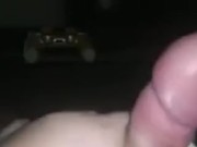 Stroking my big cock 14/16