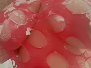 Blonde Carlycurvy and whipped cream all over her body! Licking it up too!  5/16