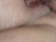 Playing with a glass dildo 9/16