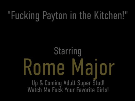 Super Busty Payton Sin Claire Gets Facial From Stud Rome Major In Kitchen!