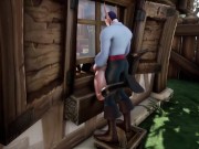 Elf Thieve Stuck on a Window  Warcraft Hentai Parody 1/16