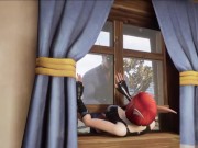 Elf Thieve Stuck on a Window  Warcraft Hentai Parody 11/16