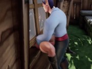 Elf Thieve Stuck on a Window  Warcraft Hentai Parody 13/16