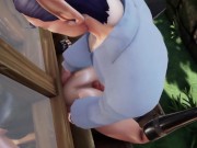 Elf Thieve Stuck on a Window  Warcraft Hentai Parody 5/16