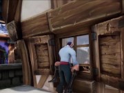 Elf Thieve Stuck on a Window  Warcraft Hentai Parody 9/16