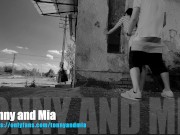 Wild fun in the train finished with rough sex on public place - Tonny and Mia 15/16