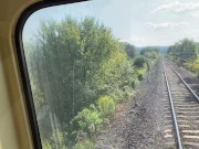 Wild fun in the train finished with rough sex on public place - Tonny and Mia 8/16