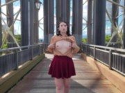 【人妻の露出散歩】露出散歩してたら思ったよりも人がいて興奮しちゃった 3/16