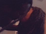 Sometimes I thinks his cock just gets bigger and bigger he’s training me to swallow the whole thing  7/16