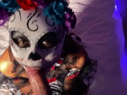 Anal Sex at A Friends Halloween Party Sexy Clown Gets a Facial - AmyGabe 3/16