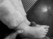 Fucking her feet while she plays the PS4 (Ignored Footjob) 12/16