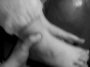 Fucking her feet while she plays the PS4 (Ignored Footjob) 8/16