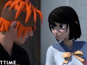 ADULT TIME - Hentai Babe Talks Her Study Buddy Through An Intimate Pussy Creampie 4/16