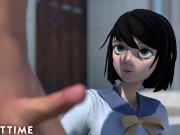 ADULT TIME - Hentai Babe Talks Her Study Buddy Through An Intimate Pussy Creampie 8/16