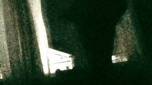 Public Jerking in window for neighbors to watch in night vision 