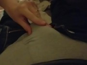 Teasing My Big White Cock 2/16