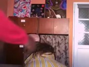 Big Butt getting SPANKED - Silk is Protecting  4/16