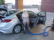 Sexy Bunny cleaning car, see what else she does!?!😘 6/16