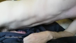Horny Boy Humping Sofa While Moaning and Shooting Cum