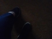 Артем сосет сам себе дрочит ногами лижет ноги self suck autofellatio self footjob 15/16