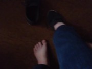 Артем сосет сам себе дрочит ногами лижет ноги self suck autofellatio self footjob 7/16