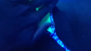 Sexy solo male with huge cock in bikini/thong