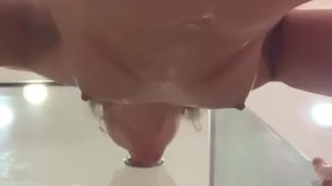 sloppy deepthroat under view 