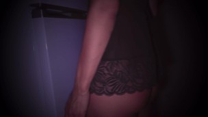 Jerking off at night in the kitchen - Little Burnt