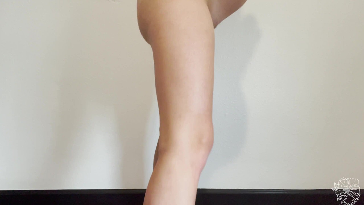 pregnant birth prep nude squat session - yoga with grey