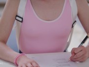 ULTRAFILMS Cute girl Molly Brown spending her time having sex with her tutor instead of studying 1/16