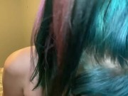 Britt brat acts out schoolgirl fantasy joi POV deepthroat dildo before I ride it (Part 1) 9/16